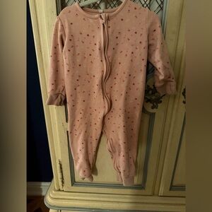 Pink Kids One Piece with Heart Pattern